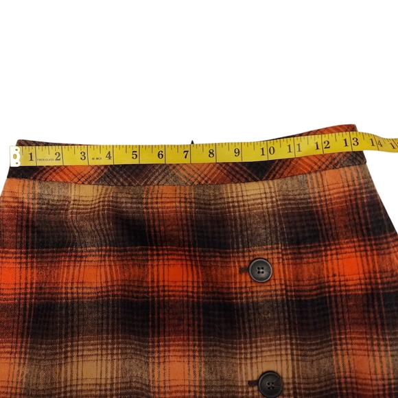 Classiques Entier Wool Blend Plaid Pencil Skirt - Picture 7 of 10